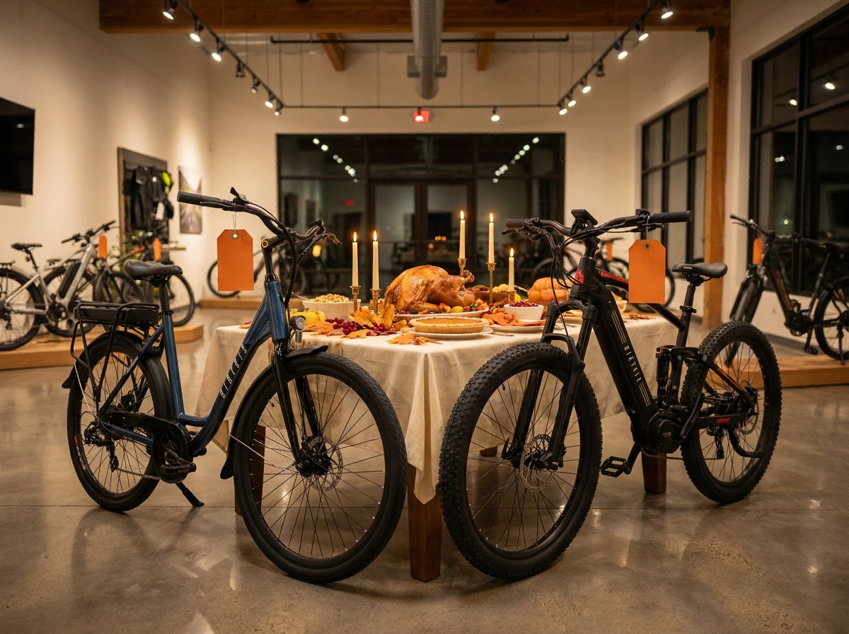 Thanksgiving dinner with Biktrix e-bikes