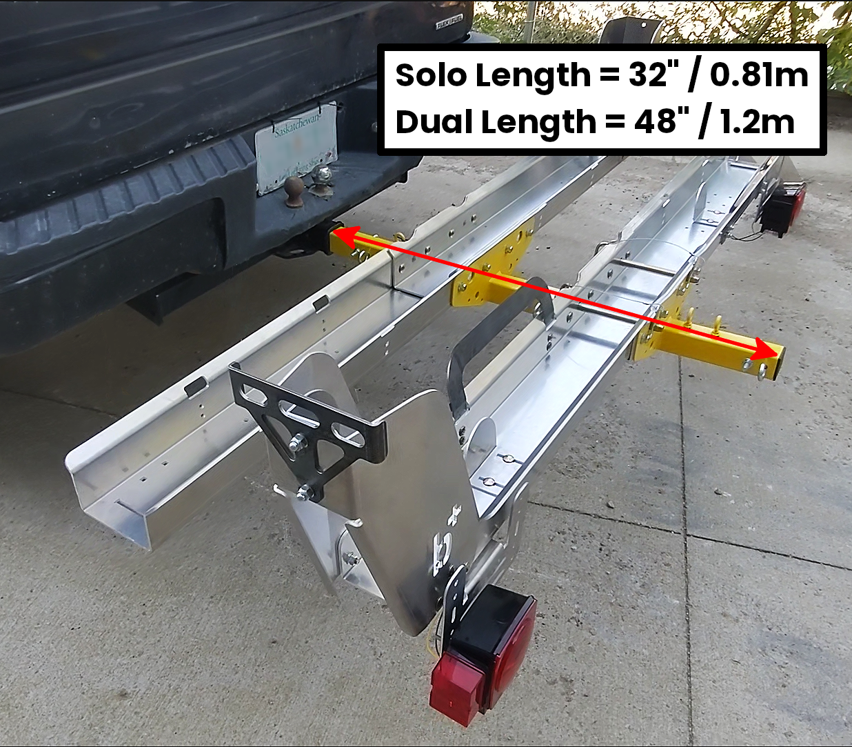 Travel hitch on sale rack